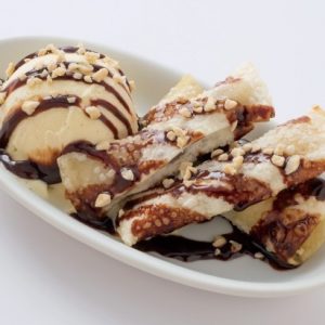 チョコバナナ餃子【3個】＆バニラアイス